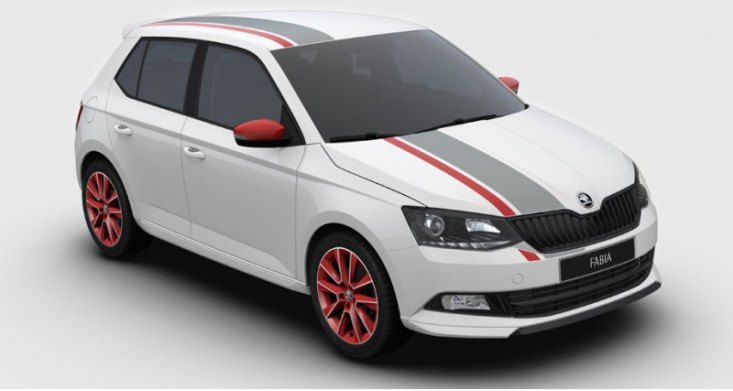 Хэтчбек Fabia Red & Grey Plus окрашен в цвет Moon…