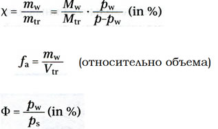 Абсолютная влажность: