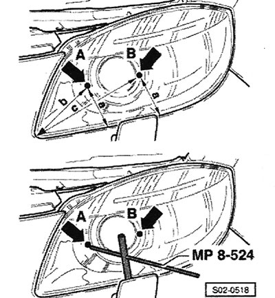 Высунуть осторожно жиклеры из бампера за нижнюю…