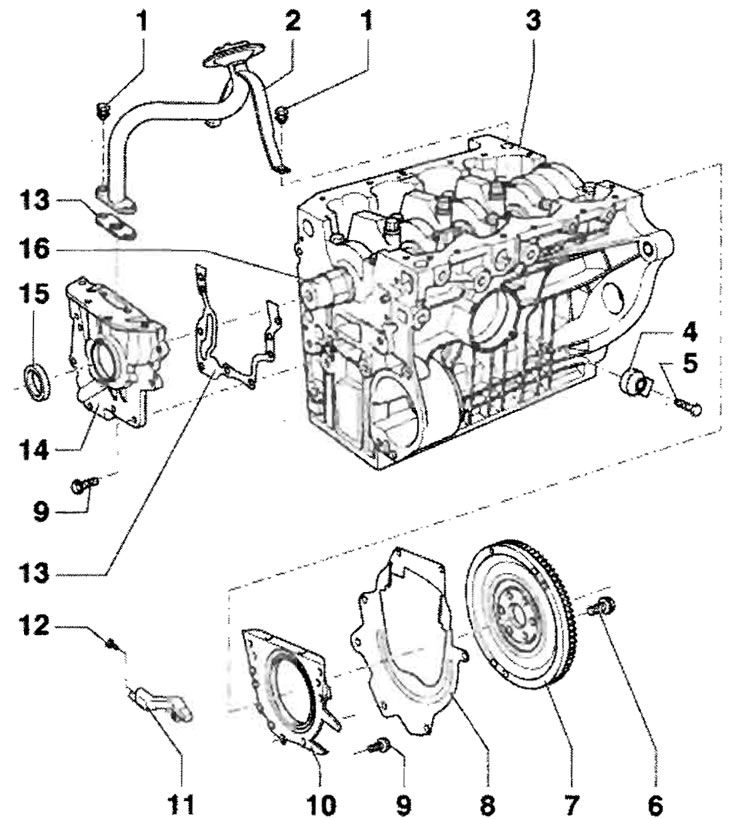 1 - 10 Нм; 2 - Впускной трубопровод; 3 - Блок…