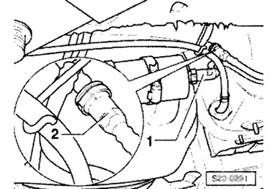 Отсоединить подводящий топливопровод -1 - и…