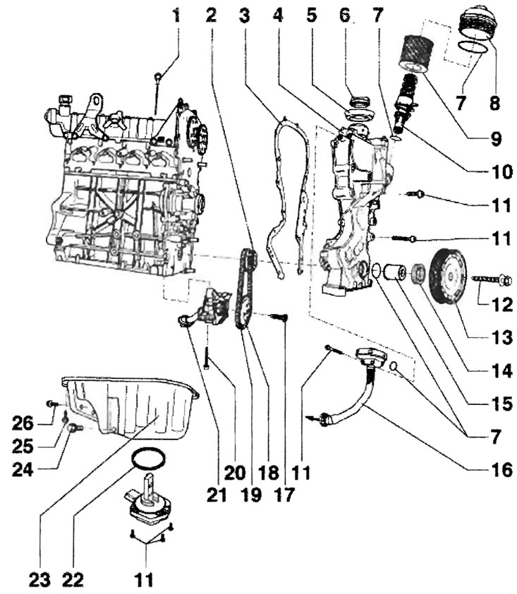 1 - Указатель уровня масла, нельзя, чтобы уровень…
