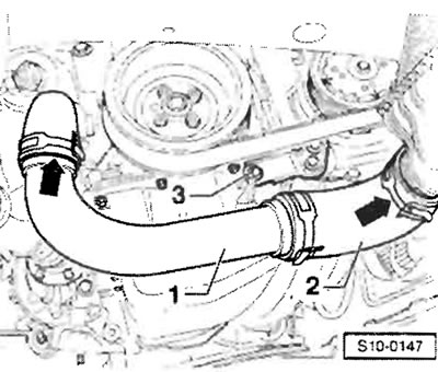 Ослабив винт -3-, снять нижнюю трубу для…