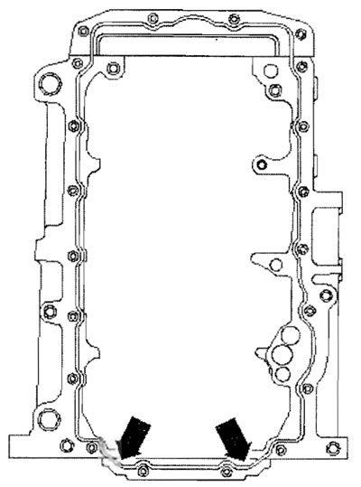 Силиконовое уплотняющее средство следует нанести…