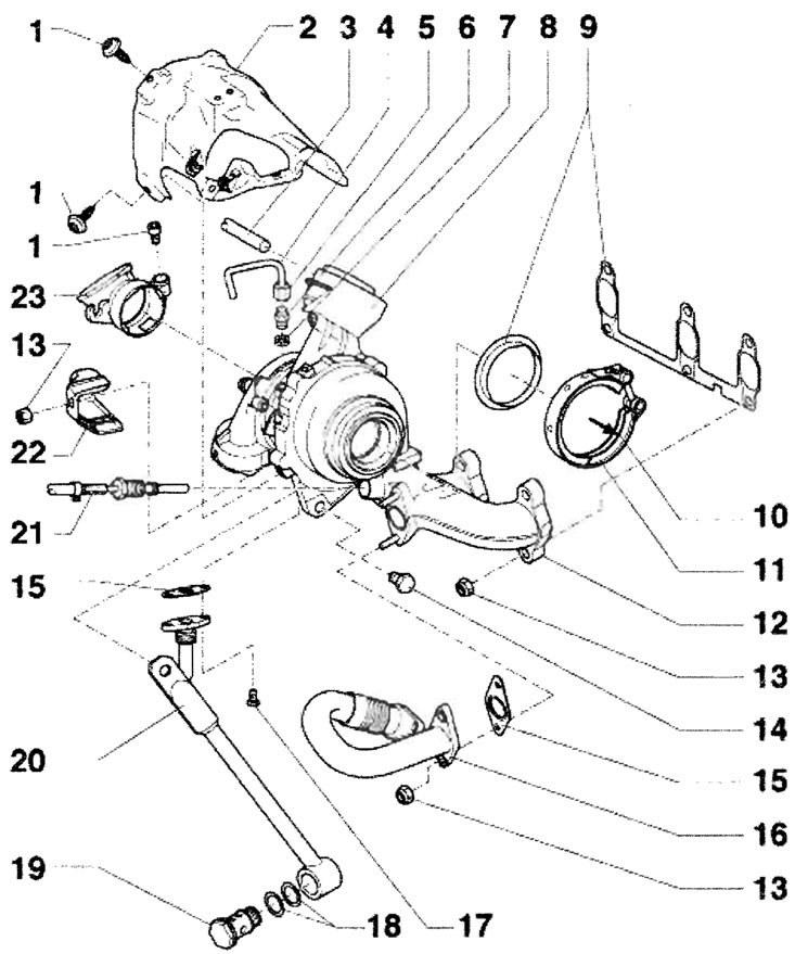 1 - 9 Нм; 2 - Теплозащитный кожух; 3 - Заборный…