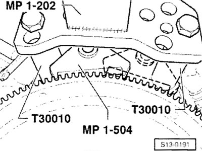 Стопорение маховика