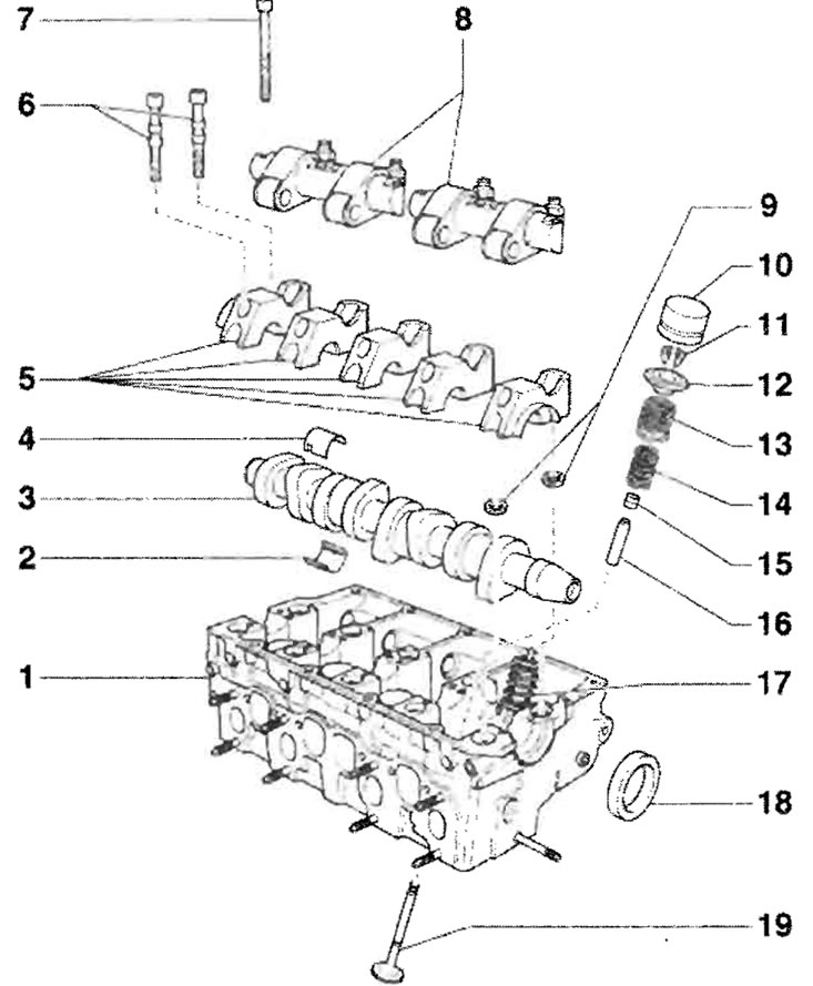 1 - Головка блока цилиндров, дополнительная…