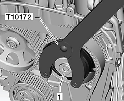 20. Install the counter support (T10172) with the…