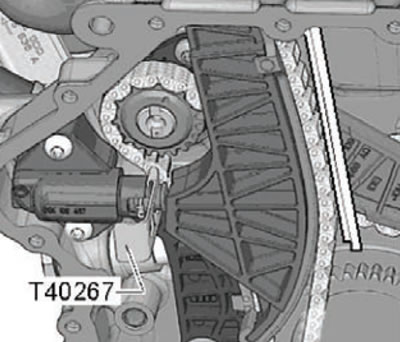 12. Свалете лоста на специалния инструмент…