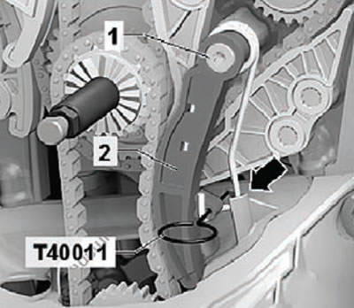 18. Развийте монтажния болт (1) и свалете…