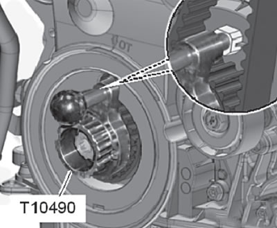 Палець фіксатора повинен увійти в отвір у фланці…