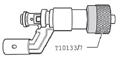7. Okrenite kalibracijski trn (T10133/7) u…
