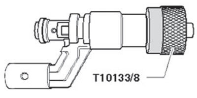 9. Okrenite kalibracijski trn (T10133/8) u…