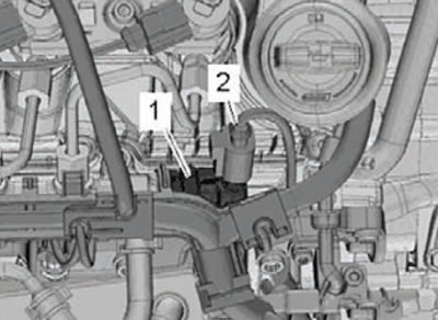7. Loosen the connecting nuts (1), while doing…