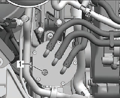 5. Turn off the engine and disconnect the hose…