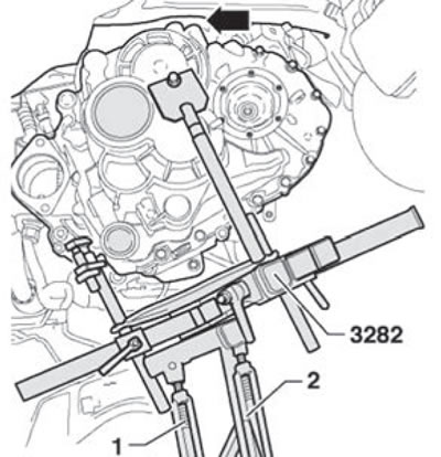 52. Предельно осторожно опустить коробку передач,…