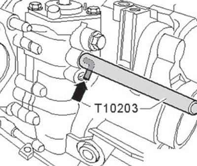 Support the gearbox housing with a support cup…
