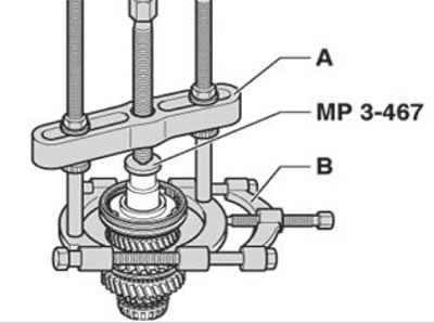 A. Remover.; B. Split puller 22... 115 mm