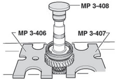 After removing the retaining ring, press out the…