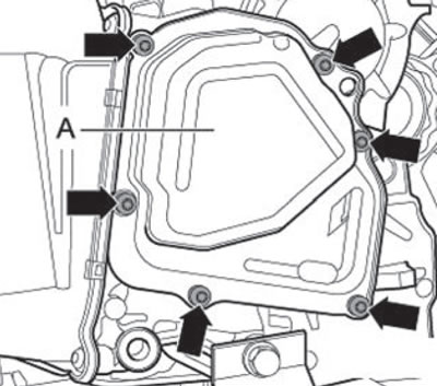 Do not touch the contacts in the gearbox socket…