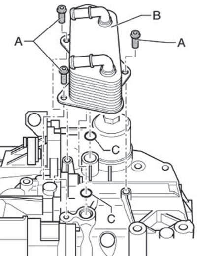 3. Install new mounting screws (A) and tighten…