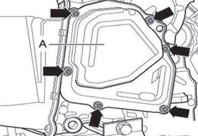 9. Unscrew the fastening screws (arrows), remove…