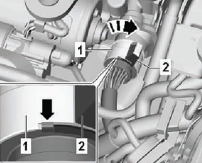 Connect the wiring harness connector by sliding…