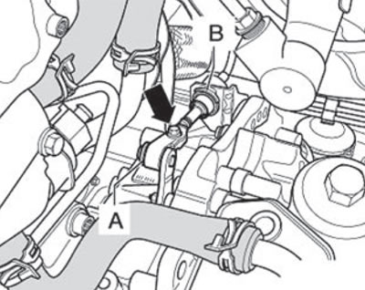 The selector lever should be moved to the «P»…