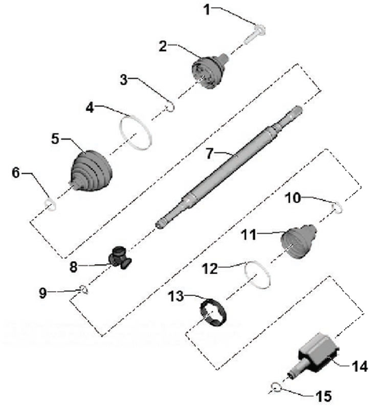 1. Монтажен болт; 2. Външна става с постоянна…