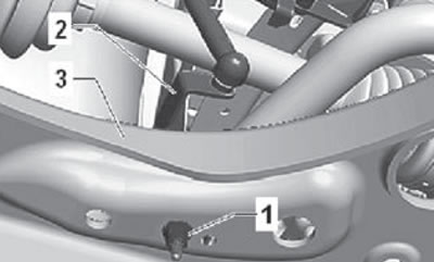 9. Pull and disconnect the vehicle height sensor…