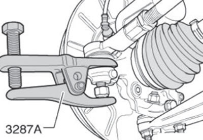 10. Using a suitable puller, disconnect the tie…