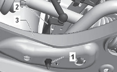 12. Pull and disconnect the vehicle height sensor…