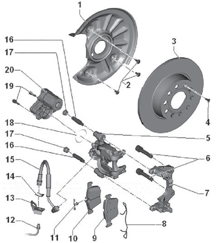 1. Sárvédő; 2. Torx rögzítőcsavar, beszerelési…