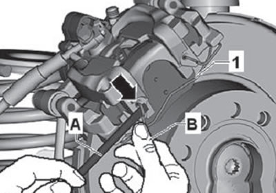 3. Используя отвертку (А), извлечь стопорную…