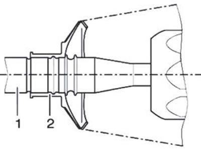 6. Move and install the boot (2) onto the…