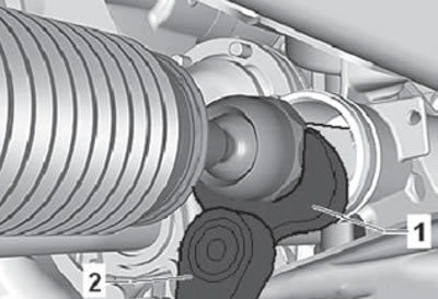 1. Special open-end wrench (VAG 1923) 2. Torque…
