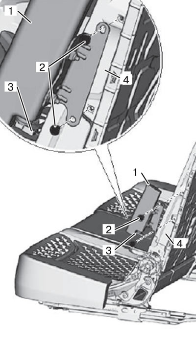 5. Uklonite modul bočnog zračnog jastuka…