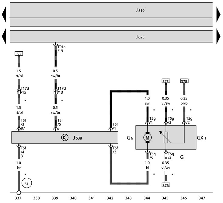 G - Fuel level sensor;