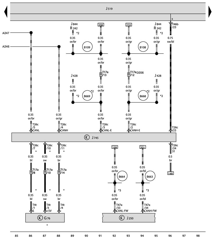 Rear left vehicle height sensor, Electronic damper control unit ...