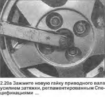 20. Спуснете автомобила на земята и затегнете…