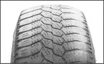 Неравномерный износ протекторов шин передних…