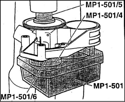 Процесс сборки водяного насоса представлен на…
