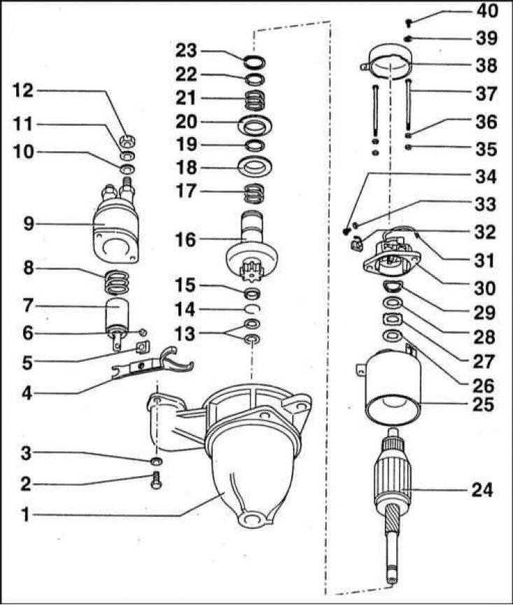 1 - Передняя крышка; 2 - Крепежный винт М6х16; 3…