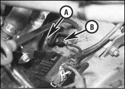 3. Рассоедините разъем электропроводки датчика…