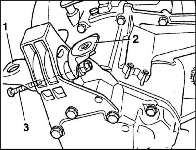 1 - Передняя монтажная скоба опоры; 2 - Задняя…