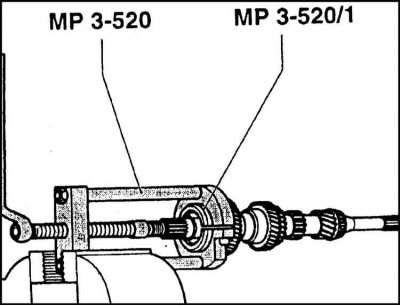 10. Смещением скользящих муфт синхронизаторов…