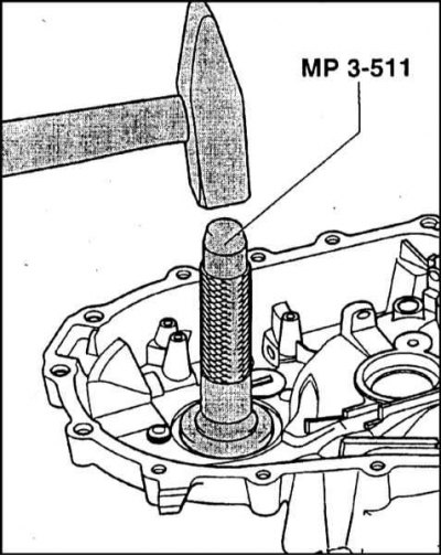 Разборка и сборка дифференциала производится при…