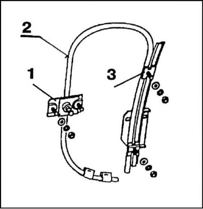 1 - Место установки ручки; 2 - Оболочка; 3 -…
