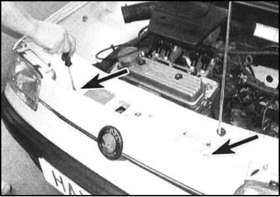 Снятие и установка головной фары