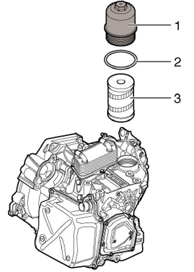 21.6 Детали установки фильтра DSG